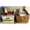 Image 1 : 2 Boxes of Misc. Items - Thermostats/Plumbing Items/Electrial Items
