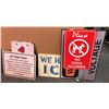 Image 1 : Assorted Signs from Set Dec Approx. 10-15 Metal & Plastic