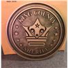 Image 1 : Group of 2 Police Signs LA Polics 60181 (Approx 32 x 22" King Country Sheriff/ Circle Sign 30" Diame