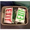 Image 1 : Box of Exit Signs from Set Dec