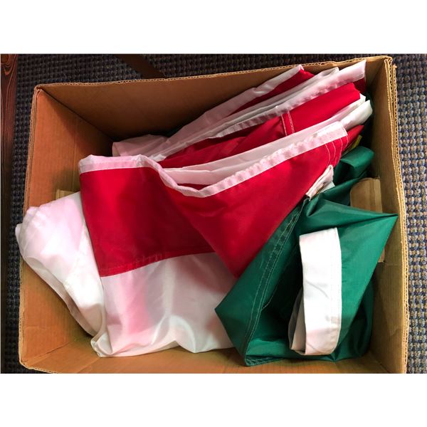 Box of USA Flags (Assorted Sizes; Washington State, Illinois, etc...)