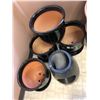 Image 2 : Group of 5 Black Flower Pots