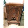 Image 1 : Vintage Wooden Records Player Cabinet (Approx. 43" x 22" x 15")