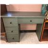 Image 1 : Vintage Painted Study Desk 4 Drawer & Mirror 36" x 30" x 19")