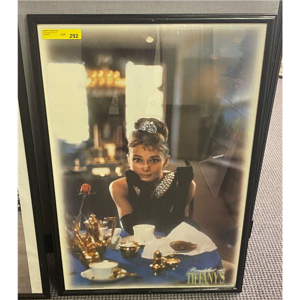 Framed Breakfast at Tiffany's print - approx. 26in x 38in