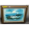 Image 1 : Oil on canvas painting 20 x 34 in