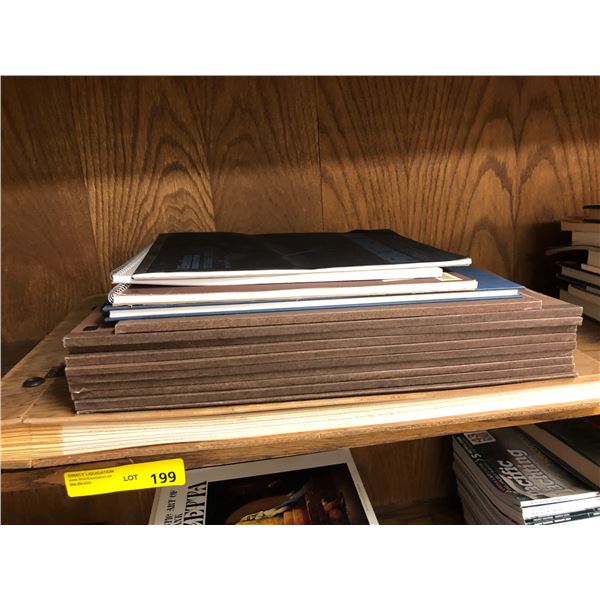 Group of artist's sketch pads