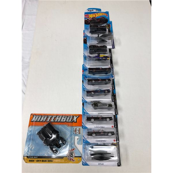 Group of 12 Hot Wheels Batman die-cast