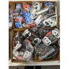 Image 1 : Two baskets of Nine Eagles RC air helicopter parts & remote controllers