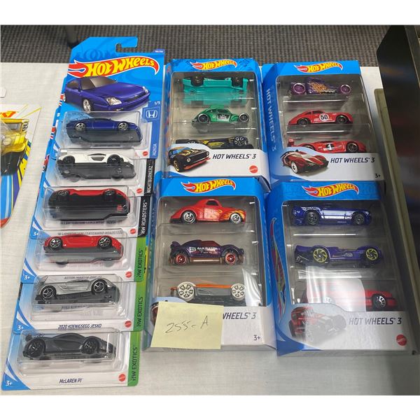 Group of Hot Wheels die-cast - 4 boxes of sets of 3 & 6 individual