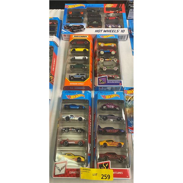 Group of Hot Wheels & Matchbox die-cast - Corvette/ Autobahn Express/ HW Glow Wheels etc.