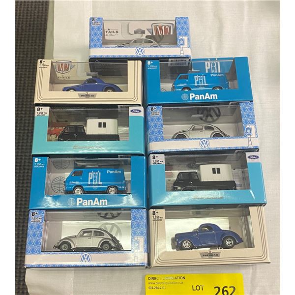 Group of 9 M2 Machines die-cast - Volkswagen/ PanAm etc.