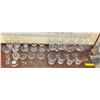 Image 1 : Lot of glassware - wine glasses/ salt & pepper shakers