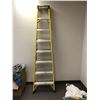 Image 1 : Featherlite aluminum yellow & silver step ladder - 8ft high