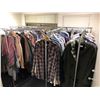 Image 6 : Five racks of assorted men's & ladies clothing - tops/ trousers/ jeans/ jackets - approx. 50 garment