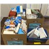Image 1 : Doctor's office medical supplies from set dec - face masks/ band aids etc.