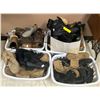 Image 1 : Four baskets full of assorted pairs of shoes & boots - assorted sizes