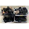 Image 1 : Four baskets full of assorted pairs of shoes & boots - assorted sizes
