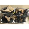 Image 1 : Four baskets full of assorted pairs of shoes & boots - assorted sizes