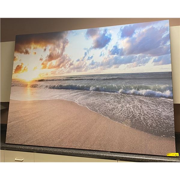 Beach canvas painting - 51in x 72in