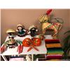 Image 2 : Mexican ornaments from set dec - figurines/ artificial fruit/ table cloths etc.