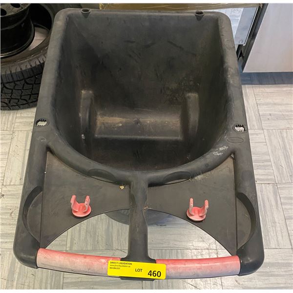 Plastic wheel barrow