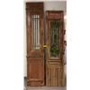 Image 1 : Two antique wooden& metal door frames - tall one (102in x 22in)/ second one 92in x 22in