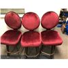 Image 1 : Group of 3 swivel bar chairs