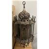 Image 1 : Vintage outdoor metal & glass lantern