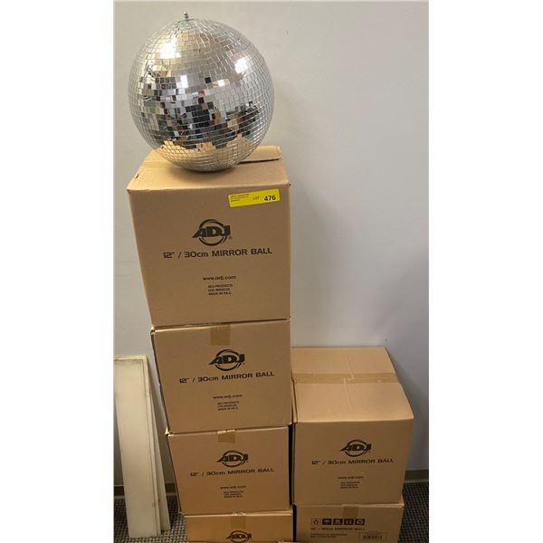 ADJ 12in mirror ball - 6 boxes disco balls