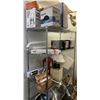 Image 1 : Large lot of light fixtures/ 2-wheel hose cart/ lamps etc.