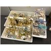 Image 1 : Approx. 30lb of costume gold tone jewelry & shell jewelry