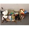 Image 1 : Crafting lot - paper cutter/ wax/ candles/ ceramic paints/ hand sewing stitchers/ pom-poms/ bright f