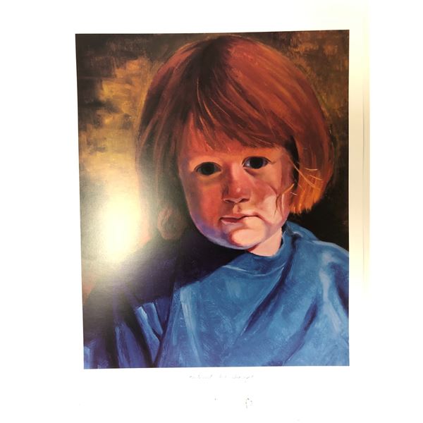 Group of 2 original limited edition painting prints signed by artists - "Redhead And Sunlight" #314/