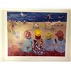 Image 1 : Group of 2 original limited edition painting prints signed by artists - "Four Little Girls In A Row"