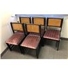 Image 1 : Group of 5 wicker back vintage chairs from movie set