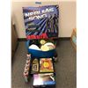 Image 1 : Group of misc. items - 5 new high performance cleaning wax bottles/ 2 boxes of computer arm support