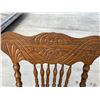Image 2 : CARVED WOODEN ROCKER WITH WOVEN SEAT - GORGEOUS