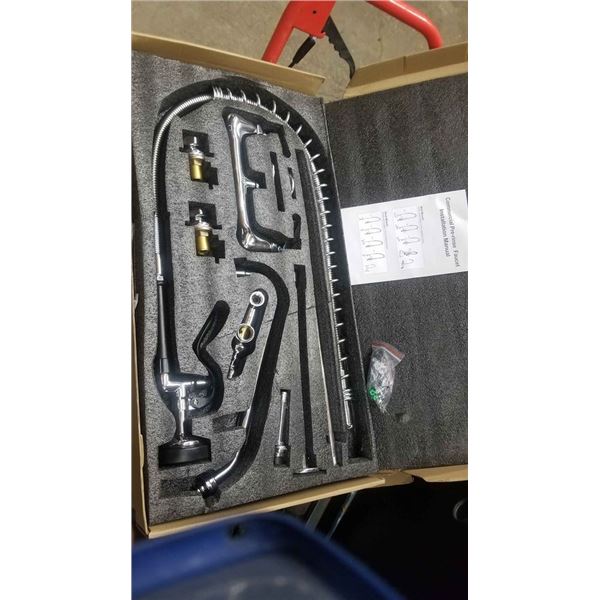NEW commerical wall mount sprayer faucet set in box