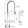 Image 2 : NEW commerical wall mount sprayer faucet set in box