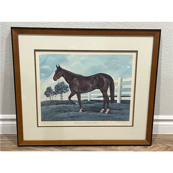 "Bardstown of Calumet Farm" by John A. Ruthven (b. 1927): Limited lithograph (#147/2,000)