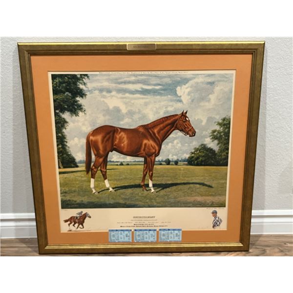 "Secretariat" by Richard Stone Reeves: Limited lithograph (#671/850) from 1973