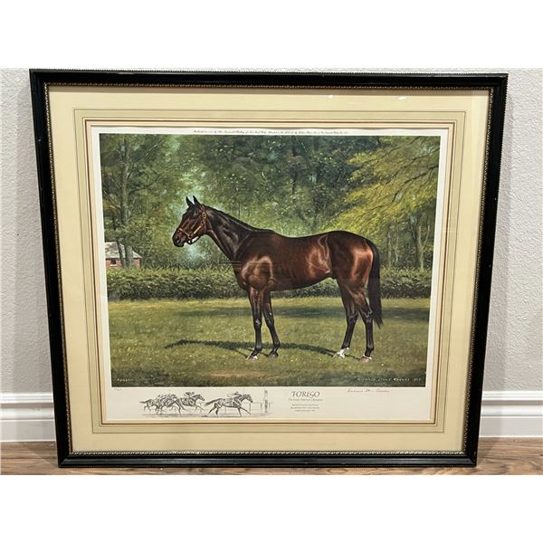 "Forego" by Richard Stone Reeves: Limited lithograph (#23/600) 1978