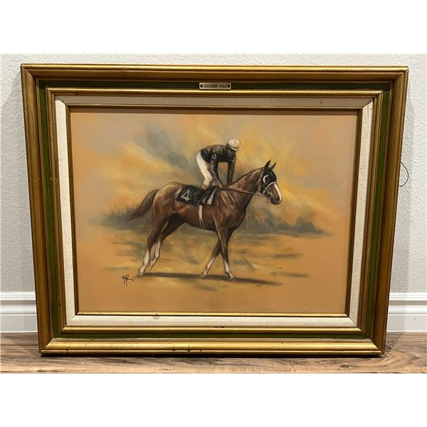 "Quicken Tree" by Merry *Kelly' Stevens (1937-1996): Pastel on paper circa 1970s