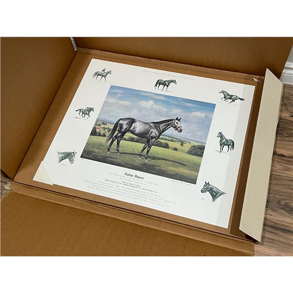 "Native Dancer (with progeny)" by Richard Stone Reeves: NEVER FRAMED Limited lithograph NEVER FRAMED