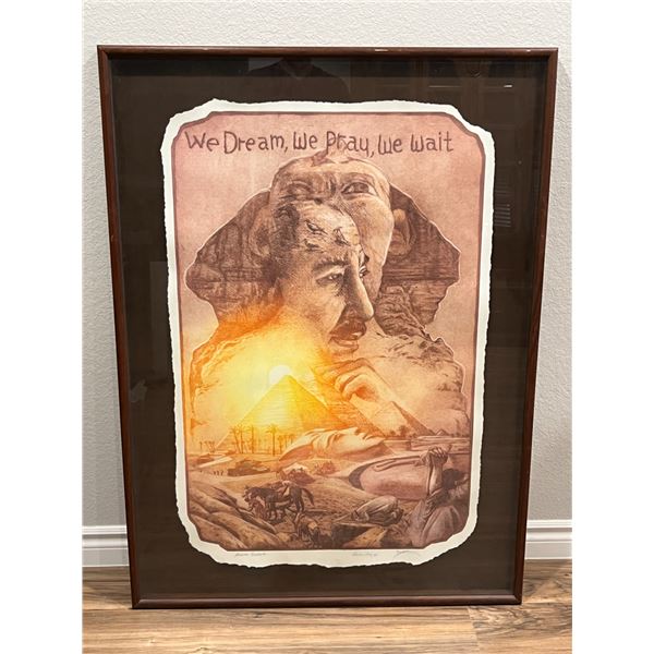 "Anwar Sadat" by Roy Purcell (b. 1936): Limited edition Publisher's Proof etching (#3/5) Signed