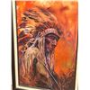 Image 2 : "Chief Cheyenne" by Helen Woolley Willis (1914-2004): Oil on canvas. Handsigned by Artist