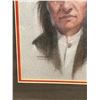 Image 3 : "Apache" Sioux: Charles Theron Imlay. Pastel Portait in Frame & Newpaper article