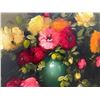 Image 3 : Flowers in green vase, 42" x 30.5" in Gold Frame
