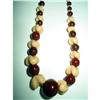 Image 1 : Art Deco Glass Bead Choker Necklace #2305456